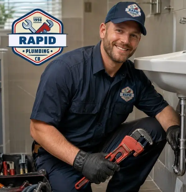 benefits of hiring a local plumber in Council Bluffs IA - Rapid Plumbing CB technician