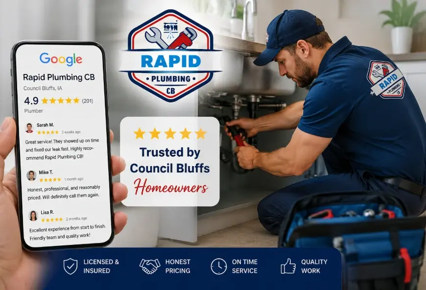 (712) 355-9187 — Why Google Reviews Matter Choosing Plumber Council Bluffs
