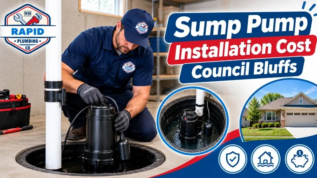 Call (712) 355-9187 for Sump pump installation cost Council Bluffs, from a simple swap to a full battery backup system.