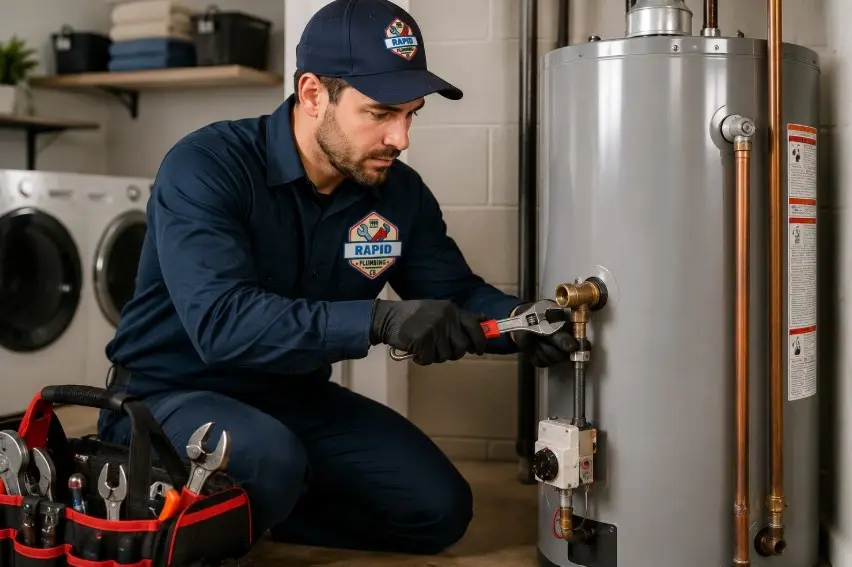 Learn the 5 signs your water heater is about to fail before it's an emergency, call Rapid Plumbing CB at (712) 355-9187