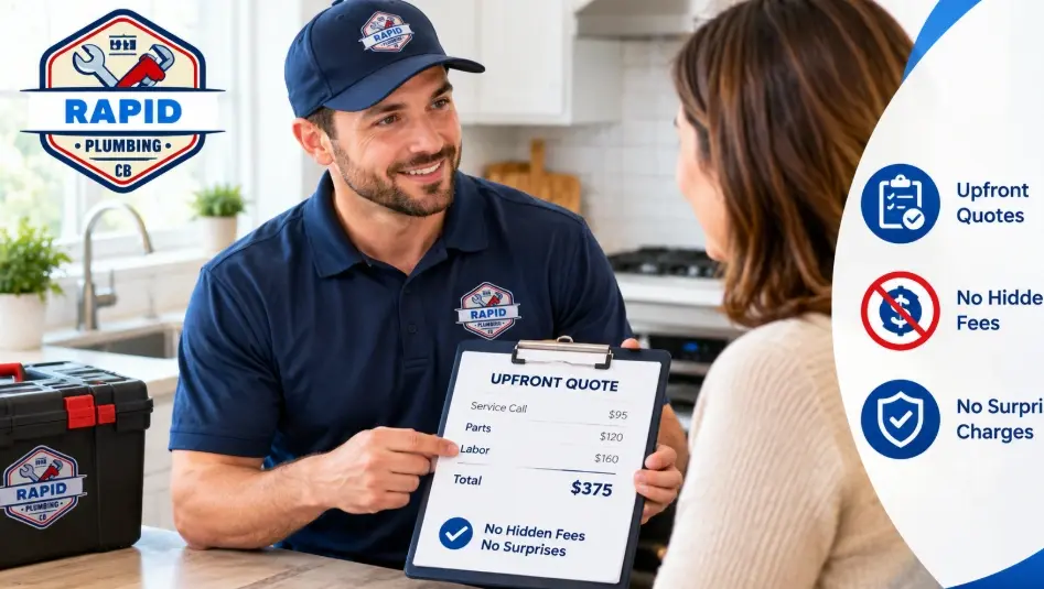 See exactly how transparent plumbing pricing works