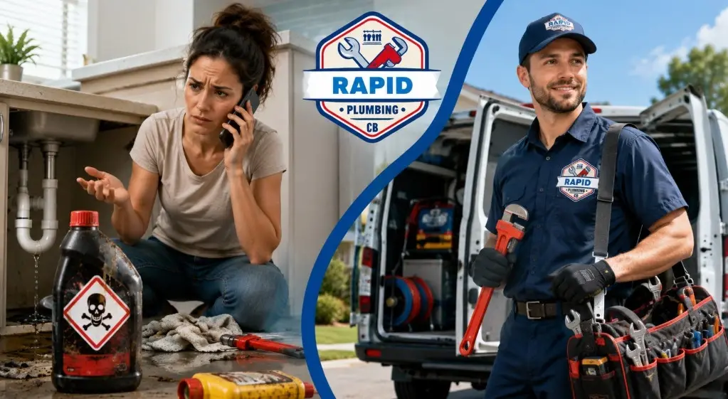 are chemical drain cleaners bad for pipes, drain cleaner alternatives, chemical drain cleaner safety, Why Chemical Drain Cleaners Damage Pipes