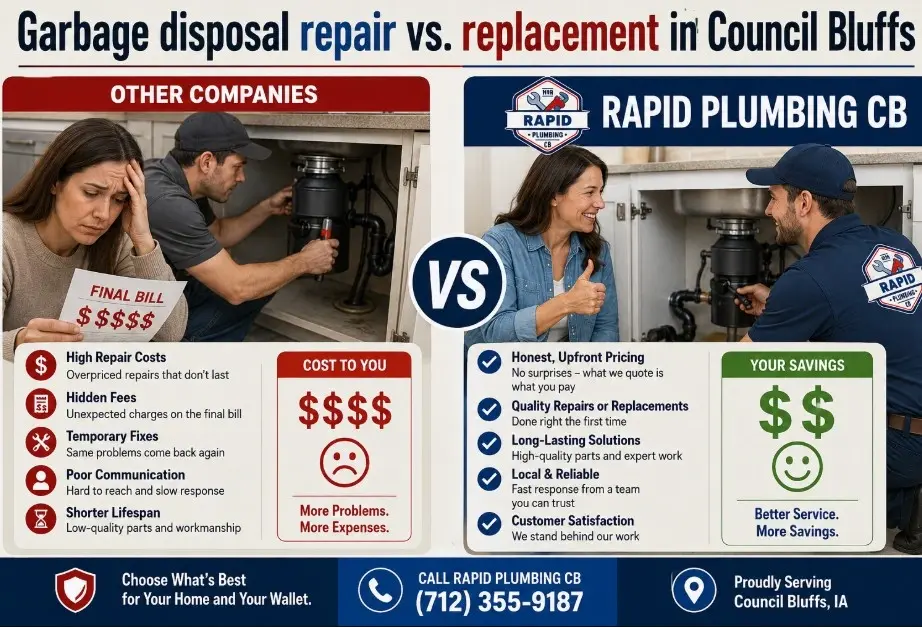 garbage disposal repair vs replacement