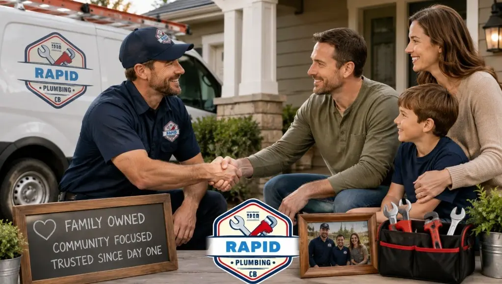 why choose a family owned local plumber - Rapid Plumbing CB