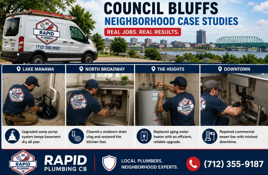 Council Bluffs neighborhood case studies from Lake Manawa, North Broadway, The Heights & Downtown