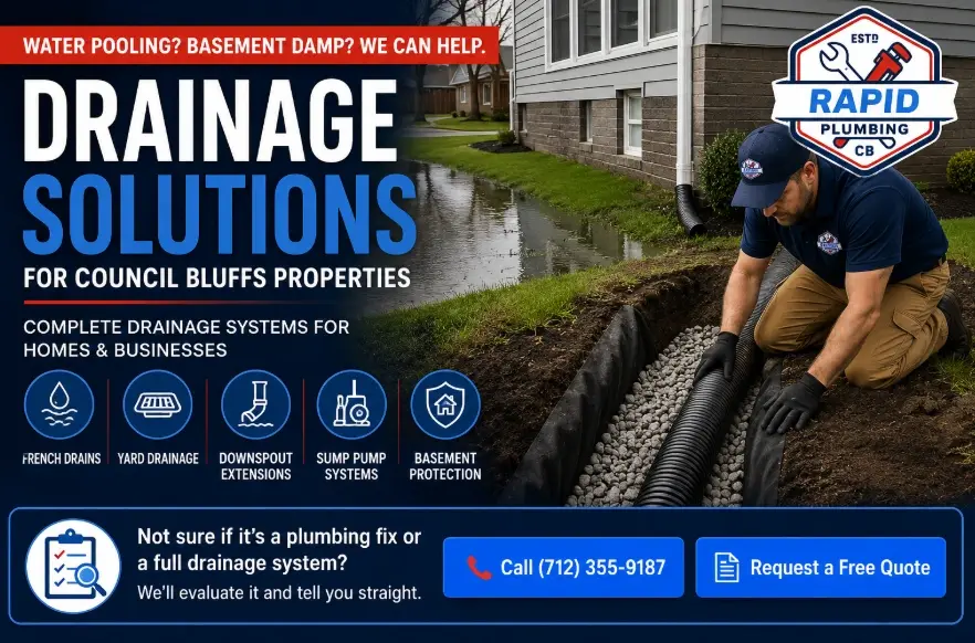 Do You Need a Drainage Contractor in Council Bluffs?