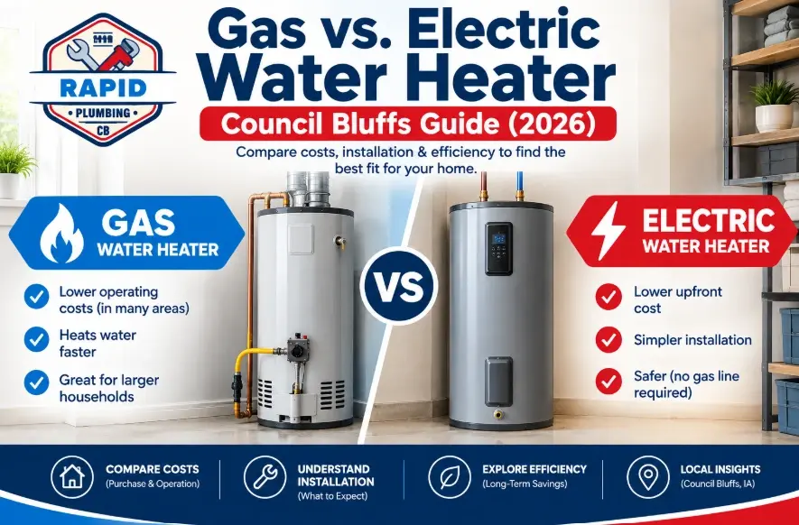 Gas vs Electric Water Heater Council Bluffs