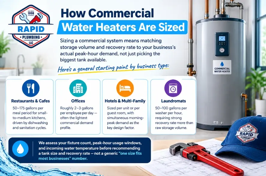 How Commercial Water Heaters Are Sized