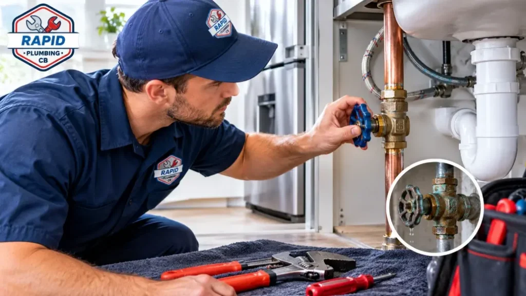 How Rapid Plumbing CB Fixes Stuck and Leaking Shut-Off Valves