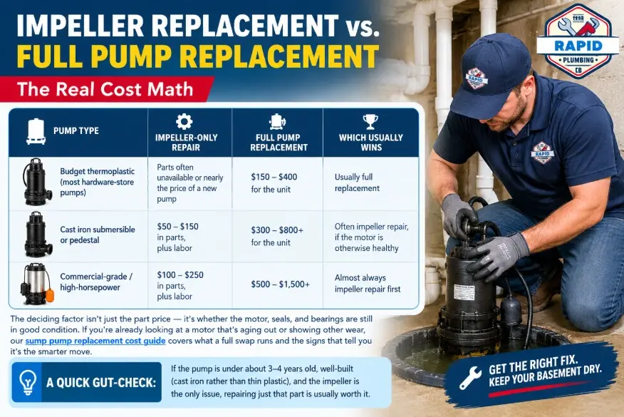 Sump Pump Impeller Replacement
