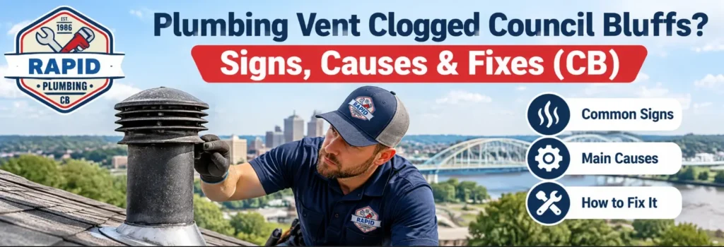 Learn the signs, winter-specific Council Bluffs causes, safe fixes, and how to find your sewer cleanout too