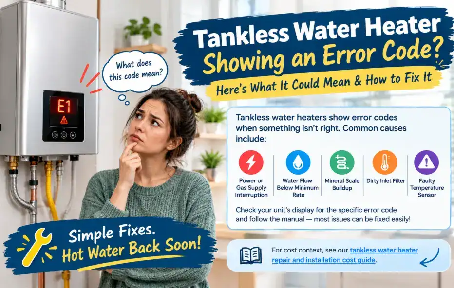 Tankless Water Heater Showing an Error Code?