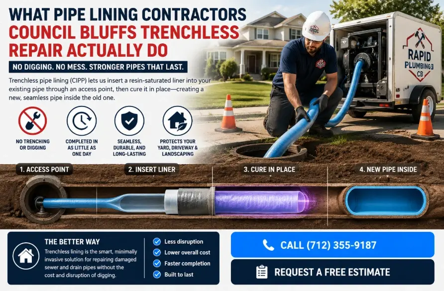 What Pipe Lining Contractors Council Bluffs Trenchless Repair Actually Do