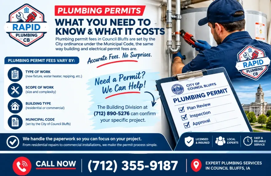 What a Plumbing Permit Costs in Council Bluffs