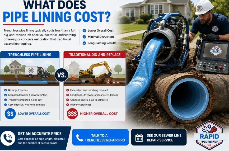 What does pipe ilning cost in Council Bluffs