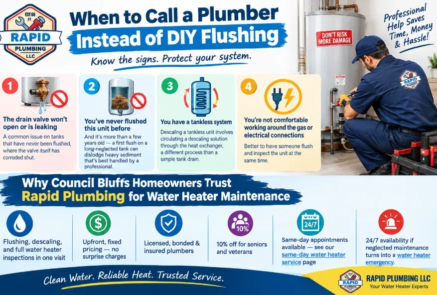 When to Call a Plumber Instead of DIY Flushing