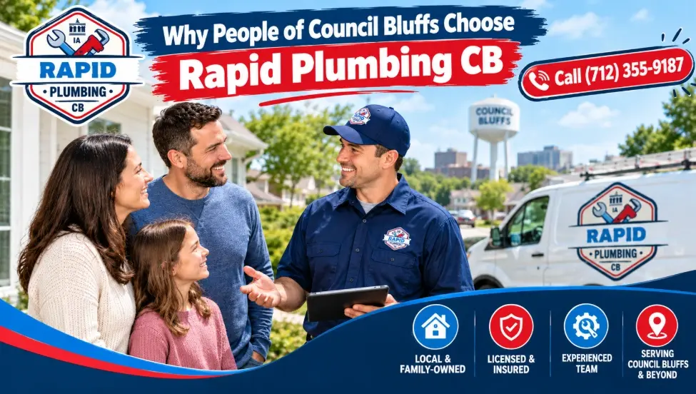 Why People of Council Bluffs Choose Rapid Plumbing CB
