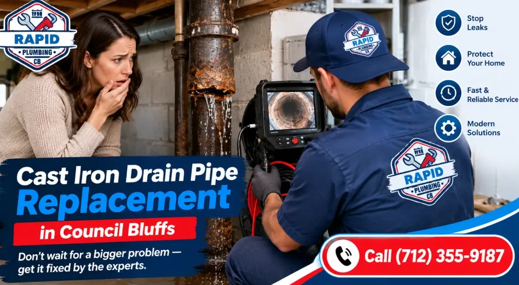 Cast Iron Drain Pipe Replacement Council Bluffs