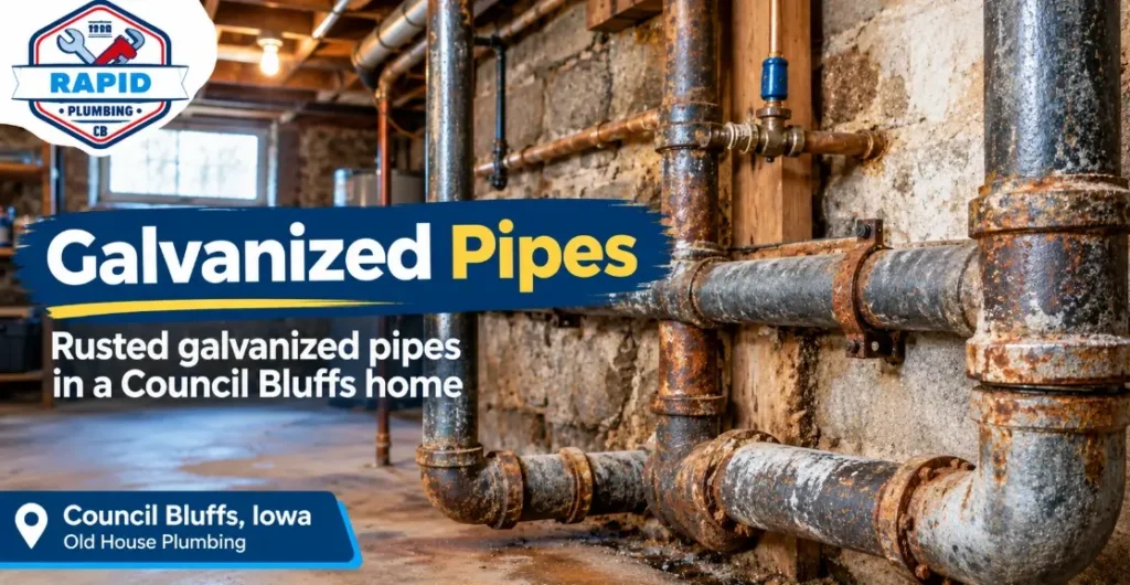 Galvanized Pipes in Council Bluffs Homes
