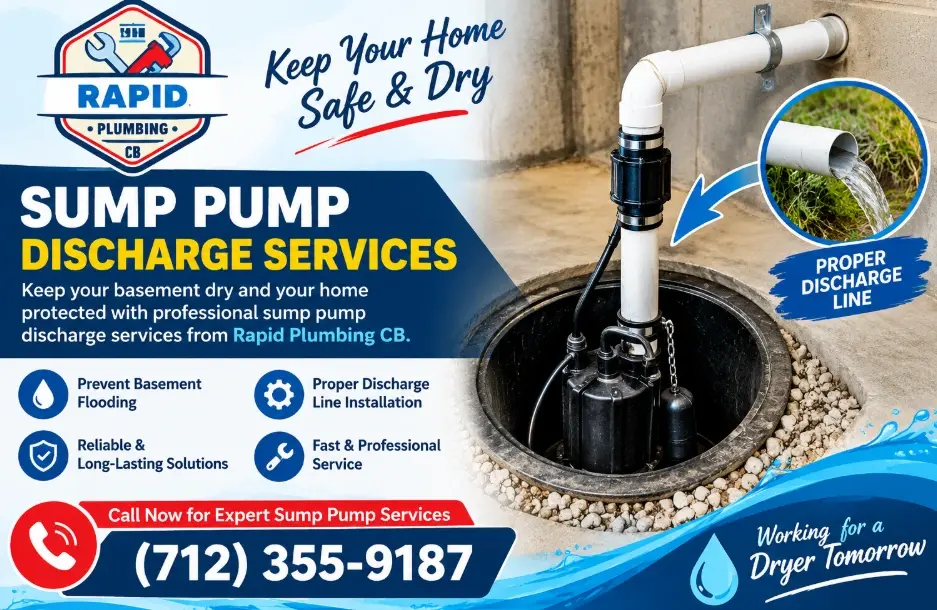 Sand in sump pump discharge Council Bluffs