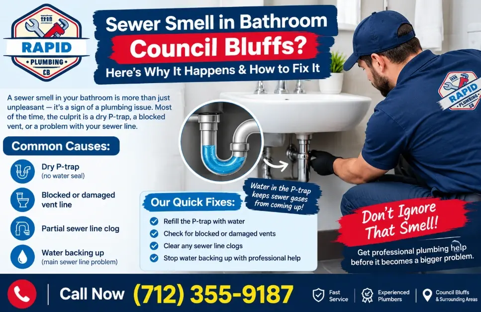 Sewer Smell in Bathroom Council Bluffs