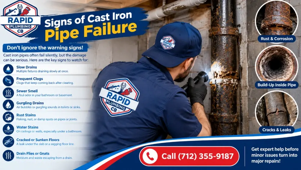 Signs of Cast Iron Pipe Failure