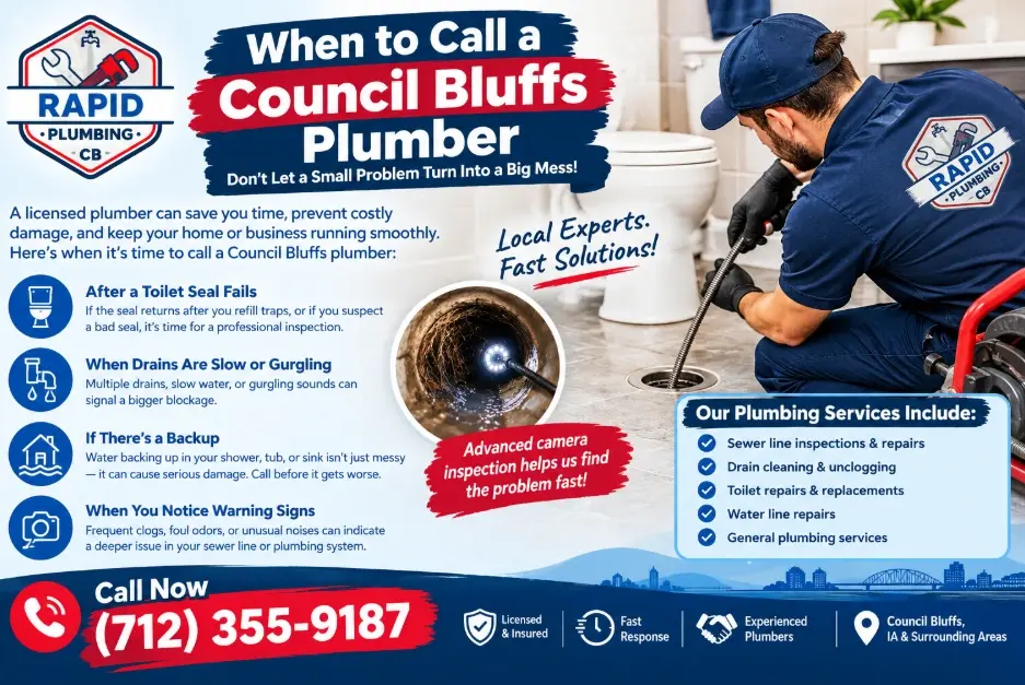 When to Call a Council Bluffs Plumber